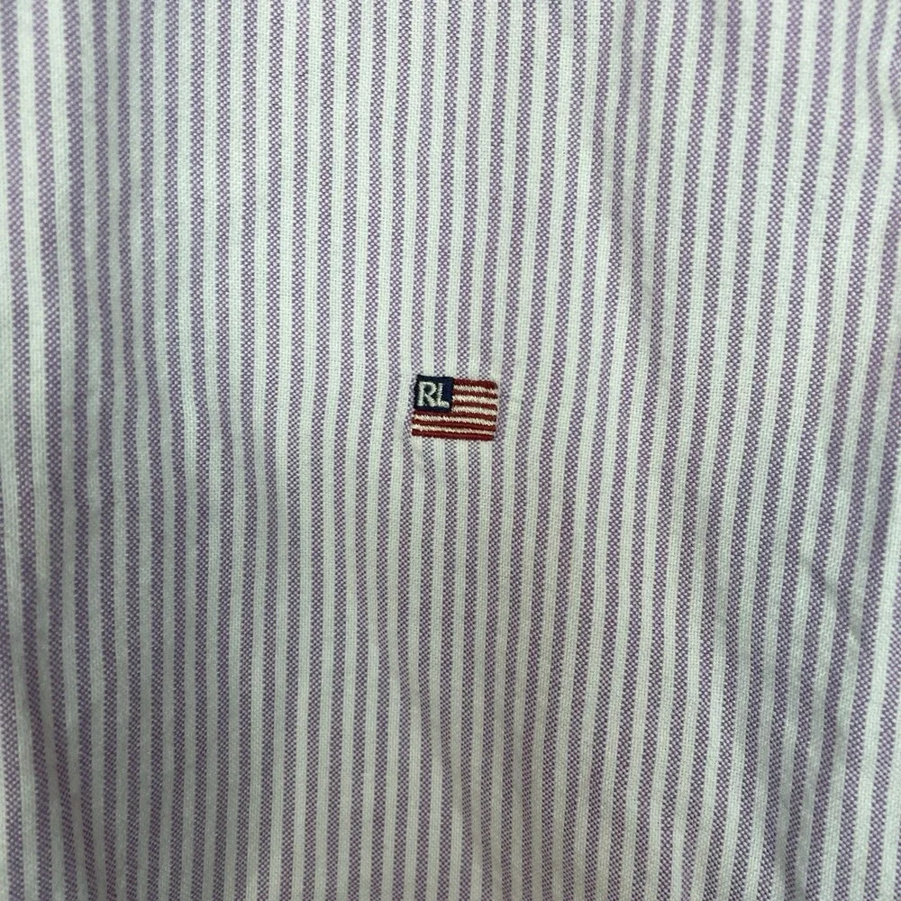Ralph Lauren Women's Striped Button-Up Shirt in Light Blue - Picture 2 of 4